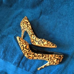White House Black Market Leopard Pumps